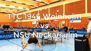 3. Bundesliga: TTC 1946 Weinheim vs NSU Neckarsulm [ 2019/2020 ]