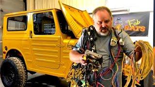 Wiring Ed's LJ20, the Golden Nugget, at Fab Rats