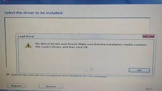 How to fix no driver were found windows 7 while installation