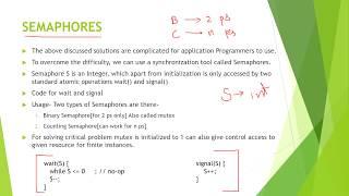 2.9a SEMAPHORES IN OS  #os #operatingsystem #placement #gate #exam