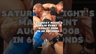 Saturday Night's Main Event August 2008 in 60 seconds #wwe #wrestling #shorts