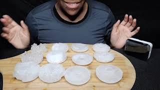 DOZEN ICE DONUT CHALLENGE 6 DIFFERENT TYPES CREATED BY @hersheeatsiceasmr8978 #iceeating #asmr #asmrice