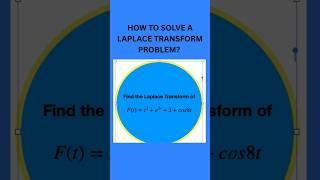 Laplace transform solved problem#shortsvideo#education#shortsfeed#mathematics#tech#technology