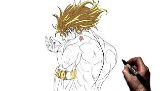 How To Draw Dio (Back) | Step By Step | JoJo's Bizarre Adventure