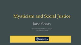 Mysticism and Social Justice