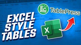 How to add Excel style tables to Wordpress with Tablepress