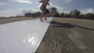 Slip and Slide on the beach