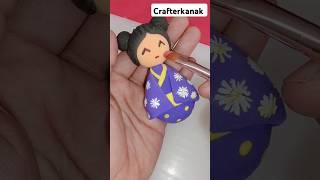 Japaneas clay doll#art #clayart #shorts #craft #doll #easycraft