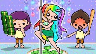 Bad Parents Forced Me To Become A Pole Dancer | Toca Life Story | Toca Boca