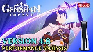 Genshin Impact (PS5) VERSION 4.8: PERFORMANCE REVIEW