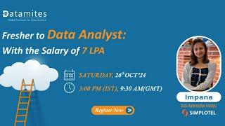 Impana's Journey From Fresher to Data Analyst: With the Salary of 7 LPA