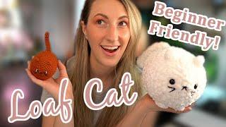 Almost NO SEW Loaf Cat Crochet Tutorial! BEGINNER FRIENDLY!!!