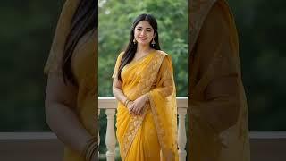 Whena young Indian princess wears a sari and walks down the street everyone watches#saree #fruittree