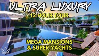 12-HOUR LUXURY TOUR: Best Mansions, Luxury Homes, Super Yachts & Mega Yachts of 2024