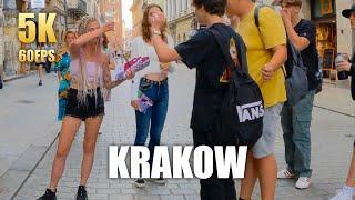 Walking in Krakow  Poland (Ultra HD 5K 60FPS) Ambient Virtual Tour: Walk & Street Views