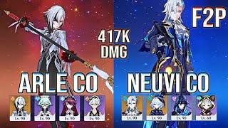 F2P Arlecchino C0 & Rosaria | Neuvillette C0 & Sayu Spiral Abyss Floor 12 Genshin Impact