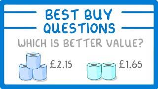 GCSE Maths - How to Solve Best Buy Questions