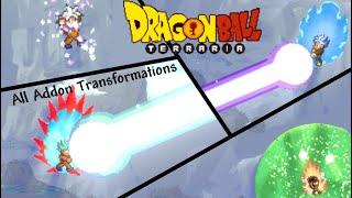 Dragon Ball Terraria - All Transformations and Forms with Addons