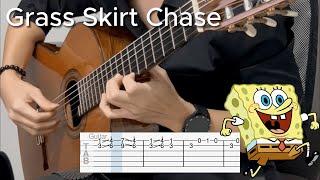 SpongeBob - Grass Skirt Chase (EASY Guitar Tab)