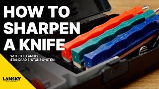 How to Sharpen with the Lansky Standard 3 Stone System