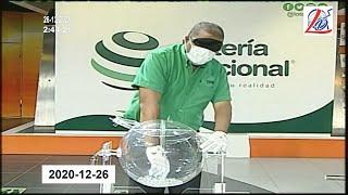 Sorteo de la tarde 26 de Diciembre del 2020 (Lotería Nacional Dominicana, Gana Más, Nacional Tarde)