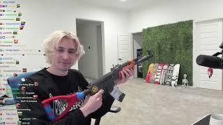 xQc shows off his Rust Ak-47