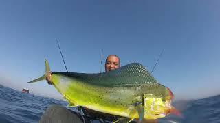 KAYAK FISHING OFF DURBAN TUNA AND DORADO