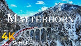 Matterhorn 4K - Iconic Pyramid Peak of the Alps - 4K Video Ultra HD