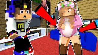 Ребенок ЕвгенБро и Девушка Майнкрафт ПЕ выживание деревня моды видео Minecraft PE