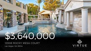 Versace-Inspired Estate Luxury Real Estate For Sale - Summerlin Las Vegas, N