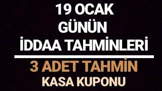 19 OCAK | UZMAN BAHİS İDDAA TAHMİNLERİ