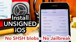 How to update iPhone to unsigned iOS versions without SHSH Blobs!