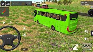 Euro Bus Driving Game Public Transportation 2024 Indonesia Bus Simulator Android Gameplay