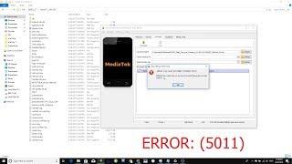 FIX SCATTER ERROR 5011 SP FLASH TOOL 1 Minute