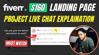 $150 Fiverr Landing Page Project 2023 | Fiverr Live Chat With Client 2023 | Digital SP