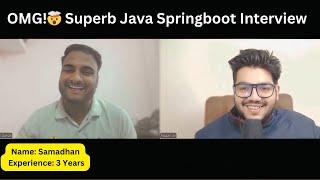 Java Spring Boot 3 Yrs Interview Experience