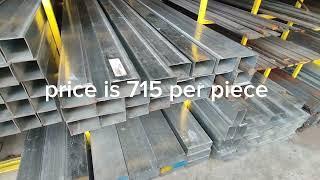 tubular 2*3*20feet price and 1*1angle bar