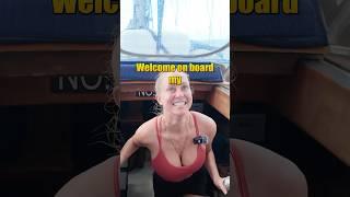 New crew Jennifer on board! #sailing #sailor #bikini