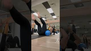 Tried mat Pilates for the first time.                  #pilates #workout #workoutmotivation #gymgirl