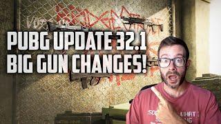 PUBG Update 32.1 Major Game and Weapon Changes