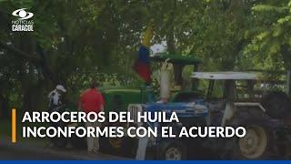 Arroceros del Huila inconformes con el rubro que el Gobierno destinó en acuerdo en el Tolima