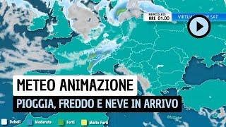 Meteo Animazione: pioggia, freddo e neve fino a mercoledì 20