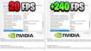 La *MEJOR* CONFIGURACIÓN para PANEL de CONTROL de NVIDIA (OPTIMIZAR y subir FPS)