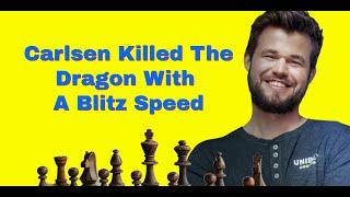 Carlsen Killed The Dragon With A Blitz Speed | Magnus Carlsen vs Kirill Shevchenko: Superbet  2023