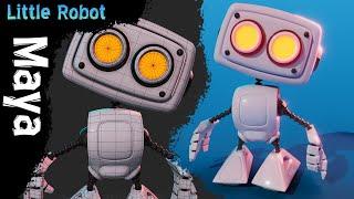 3D Modeling - Little Robot (Maya Hard Surface Tutorial)