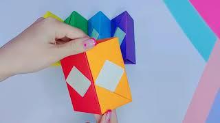 DIY origami paper organizer|оригами органайзер из бумаги своими руками