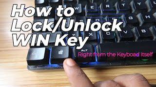 How to Unlock Windows Key on Keyboard | Lock/Unlock WIN Key without Armoury Crate