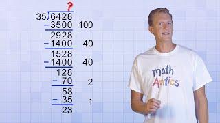 Math Antics - Division With Partial Quotients