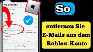 So entfernen Sie E-Mails aus dem Roblox-Konto 2023 |  E-Mails aus Roblox entfernen