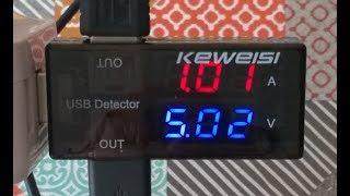 Keweisi USB voltage and current meter - review